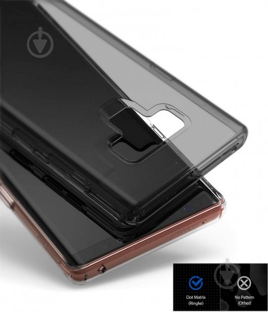 Чехол Ringke Air для Samsung Galaxy Note 9 Smoke Black (RCS4460) - фото 5