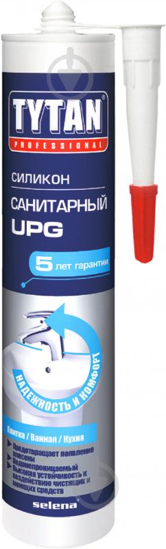 Герметик силіконовий Tytan санітарний UPG білий 310 мл - фото 1