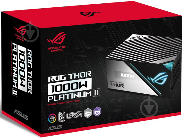 Блок питания Asus Retail Platinum Aura OLED дисплей ROG-THOR-1000P2-GAMING 1000 Вт - фото 2