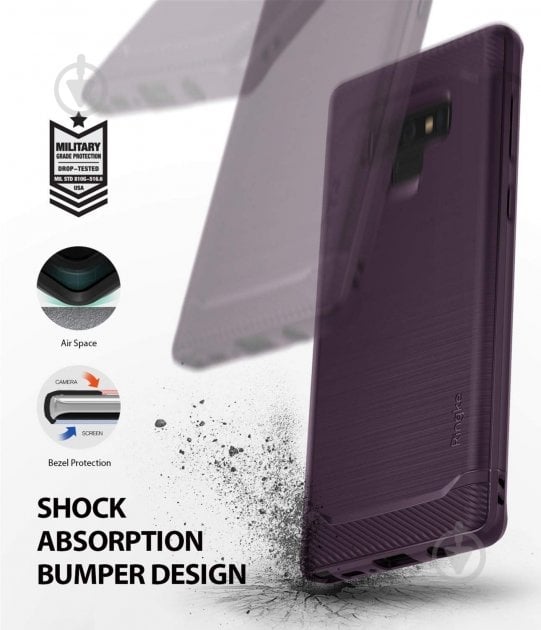 Чохол-накладка Ringke Onyx для Samsung Galaxy Note 9 Lilac Purple (RCS4462) - фото 7