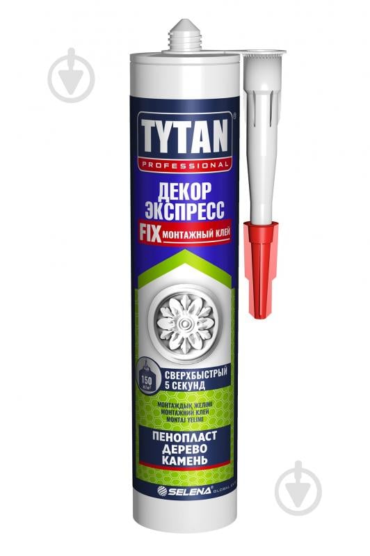 Клей монтажний Tytan Декор Експрес супер-білий 310 мл - фото 