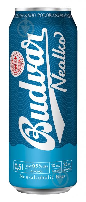 Пиво Budweiser б/а ж/б 0,5 л - фото 1