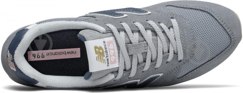 Кросівки New Balance WL996WS WL996WS р.37,5 сірі - фото 3