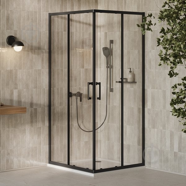 Душевая кабина Ravak XPSRV2- 90 черный TRANSPARENT - фото 1