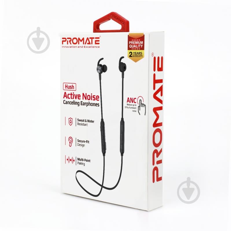 Наушники Promate Hush ANC IPX4 (hush.black) - фото 7