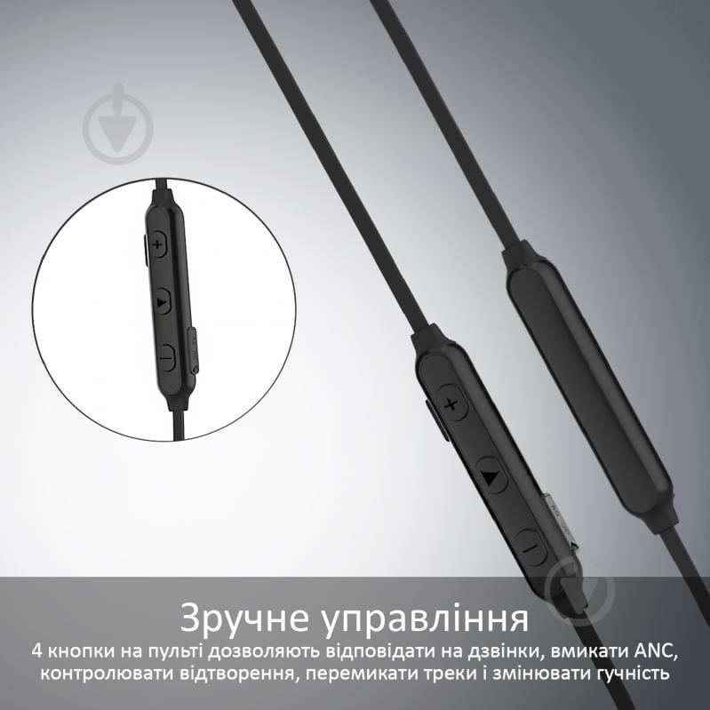 Наушники Promate Hush ANC IPX4 (hush.black) - фото 5