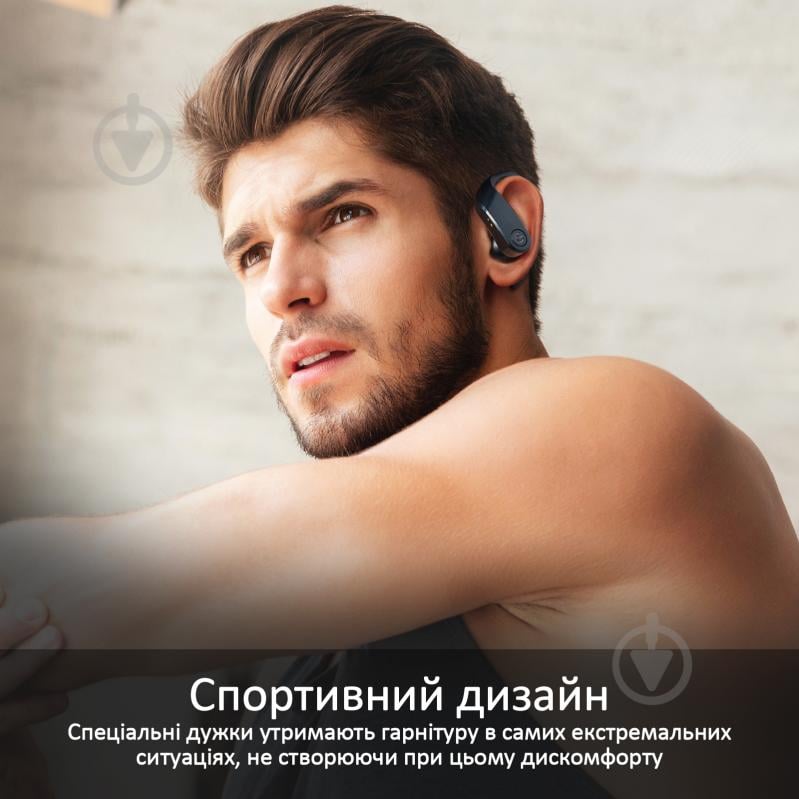 Наушники Promate Motive Bluetooth 5 black (motive.black) - фото 5