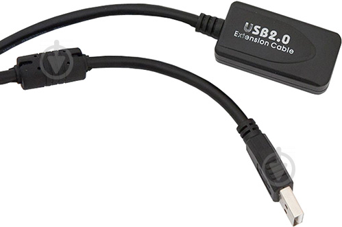 Кабель Gemix USB 2.0 AM/AF 10 м чорний (5300273) GC 1635-10 - фото 1