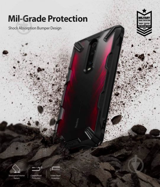 Чехол Ringke Fusion X Black для Xiaomi Mi 9T - фото 5 Чехол Ringke Fusion X Black для Xiaomi Mi 9T - фото 5
