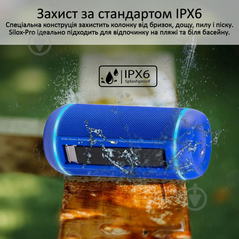 Портативна колонка Promate Silox-Pro 2.0 blue (silox-pro.blue) - фото 5