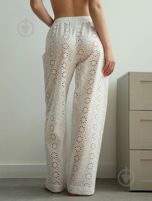 Штани жіночі MISO Моно ажурні р.S білий - фото 2 Штани жіночі MISO Моно ажурні р.S білий - фото 2