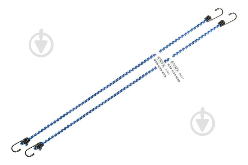 Стяжка для кріплення вантажу MasterTool гумова Ø 8 мм 100 см 2 шт. (81-0321) - фото 2