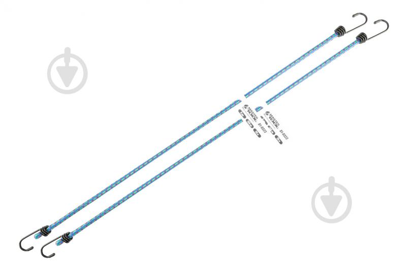 Стяжка для крепления груза MasterTool резиновая Ø 8 мм 150 см 2 шт. (81-0323) - фото 2