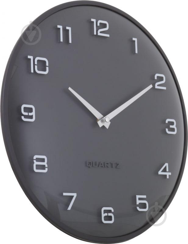 Часы настенные Moon 30,5 см графит - фото 2