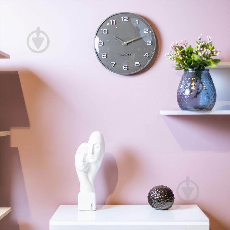 Часы настенные Moon 30,5 см графит - фото 6