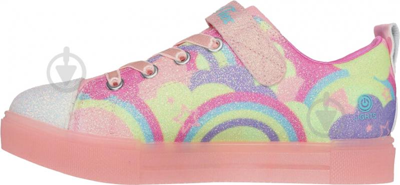 Кроссовки для девочек демисезонные Skechers TWINKLE SPARKS ICE 2.0 314749L CRMT р.28,5 розовые - фото 2