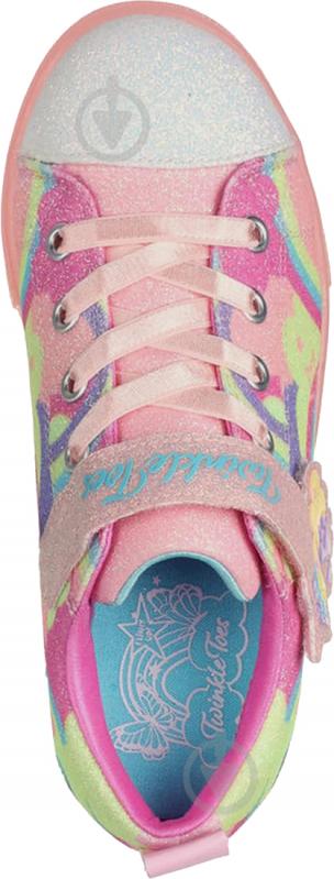 Кроссовки для девочек демисезонные Skechers TWINKLE SPARKS ICE 2.0 314749L CRMT р.28,5 розовые - фото 3