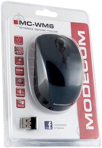 Миша MODECOM MC-WM6 USB (M-MC-0WM6-400) grey/blue - фото 5