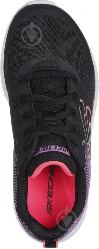 Кроссовки для девочек Skechers MICROSPEC PLUS 303608L BKPR р.33,5 черные - фото 4