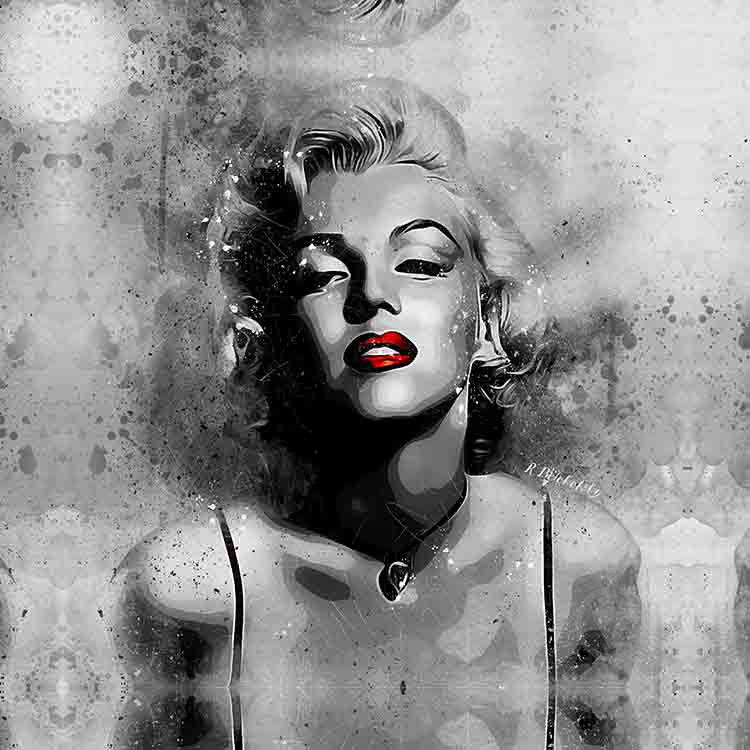 Репродукція Remembering Marilyn Friday13 50x50 см RozenfeldArt - фото 1