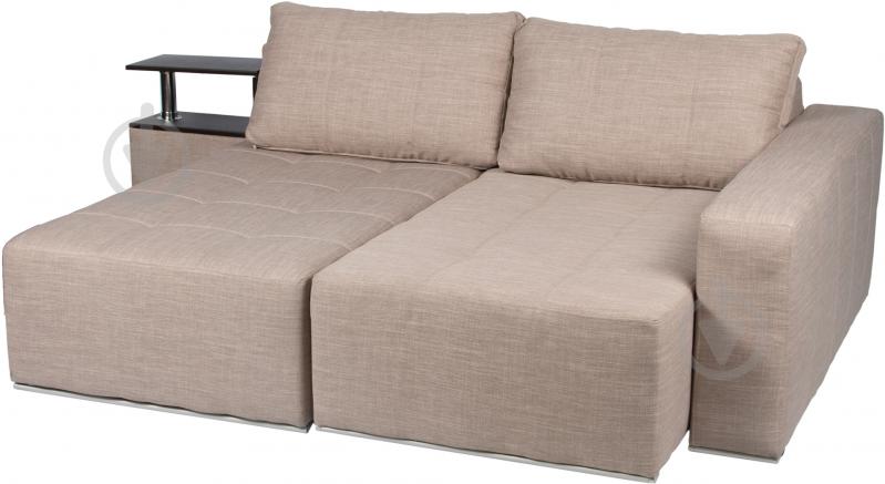 Диван угловой Малибу ткань Лара правый бежевый 2310x1580x680 мм - фото 2
