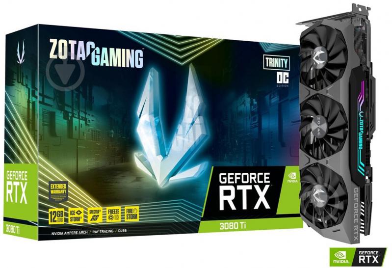 Відеокарта Zotac GeForce RTX3080 GeForce RTX3080 Ti 12GB DDR6X Trinity OC Gaming 12GB 384bit (ZT-A30810J-10P) - фото 7