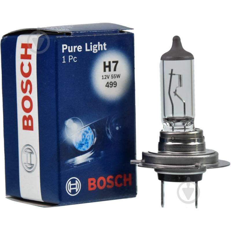 Автолампа розжарювання Bosch Pure Light H7 55 Вт 1 шт.(BO 1987302071) - фото 2