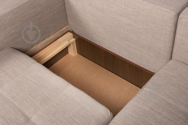 Диван кутовий Малібу тканина Лара лівий бежевий 2310x1580x680 мм - фото 6