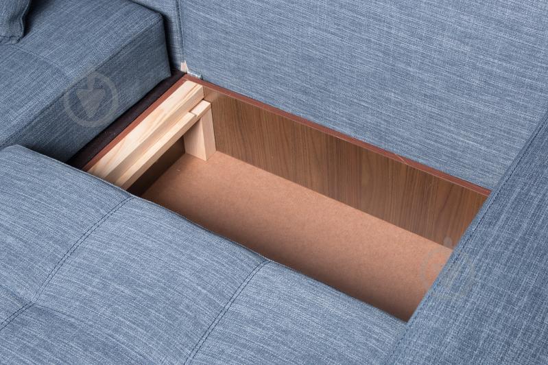 Диван кутовий Малібу тканина Лара правий синій 2310x1580x680 мм - фото 9