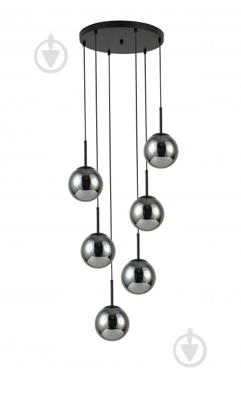 Підвіс Sensio Lil 6x40 Вт E14 чорний/бурштиновий LS-746585/6PA-E1440W - фото 2 Підвіс Sensio Lil 6x40 Вт E14 чорний/бурштиновий LS-746585/6PA-E1440W - фото 2