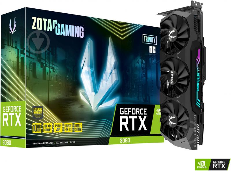 Видеокарта Zotac GeForce RTX3080 GeForce RTX 3080 10GB GDDR6X Trinity OC Gaming LHR 10GB 320bit (ZT-A30800J-10PLHR) - фото 7