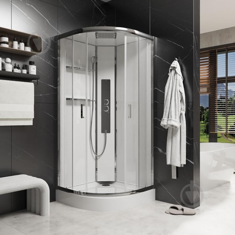 Душевой бокс Koller Pool Optima 90×90×215 см, хром - фото 2 Душевой бокс Koller Pool Optima 90×90×215 см, хром - фото 2