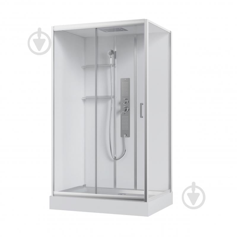 Душевой бокс Koller Pool Optima 120×90×215 см, хром. - фото 1