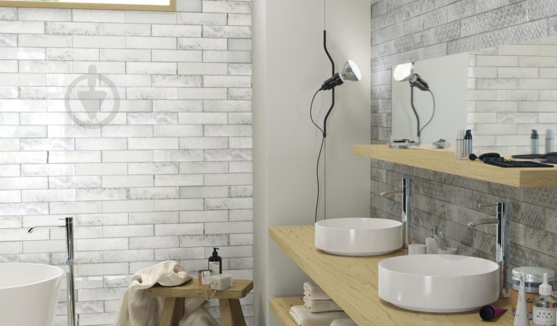 Плитка Cifre Drop Relieve Grey 7,5x30 - фото 6