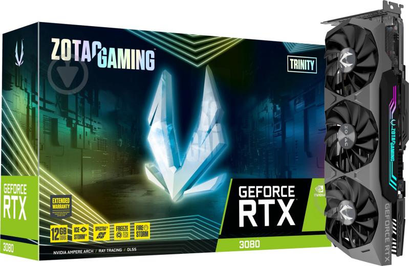 Видеокарта Zotac GeForce RTX3080 GeForce RTX 3080 12GB GDDR6X GAMING Trinity LHR 12GB 352bit (ZT-A30820D-10PLHR) - фото 6