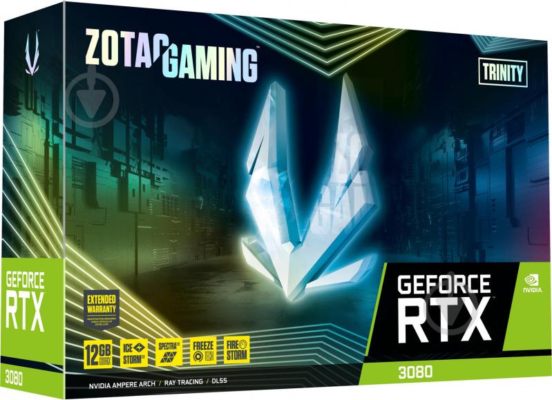 Видеокарта Zotac GeForce RTX3080 GeForce RTX 3080 12GB GDDR6X GAMING Trinity LHR 12GB 352bit (ZT-A30820D-10PLHR) - фото 8