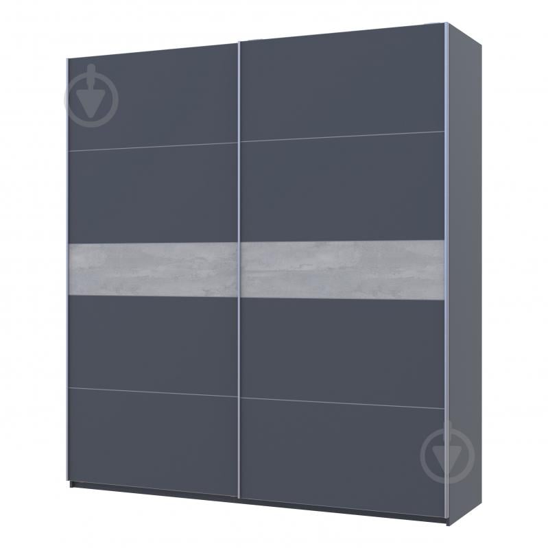 Шафа-купе G-Caiser Doros ДСП 2200x600x2400 мм графіт двері ДСП - фото 1 Шафа-купе G-Caiser Doros ДСП 2200x600x2400 мм графіт двері ДСП - фото 1