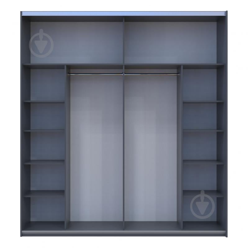 Шафа-купе G-Caiser Doros ДСП 2200x600x2400 мм графіт двері ДСП - фото 5 Шафа-купе G-Caiser Doros ДСП 2200x600x2400 мм графіт двері ДСП - фото 5