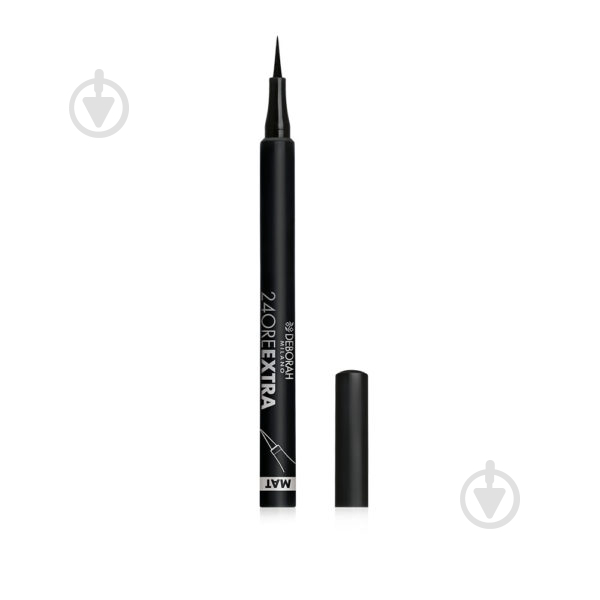 Підводка-фломастер DEBORAH 24Ore EXTRA MAT PEN Black 1,5 г - фото 1