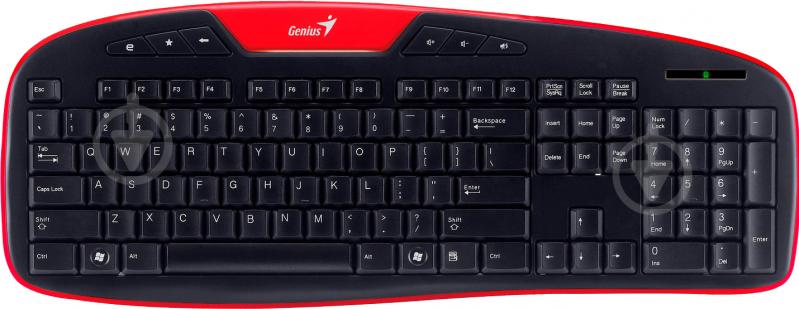 Комплект клавіатура + миша Genius KB-8005 black/red (31340003106) - фото 3