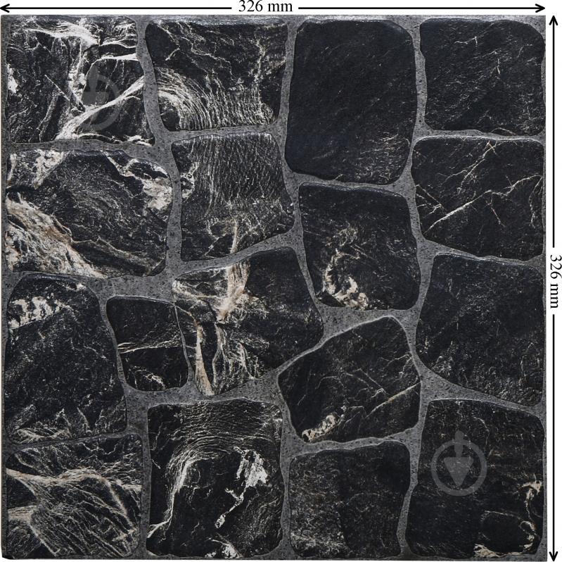 Плитка Cersanit Грес Памир графит 32,6x32,6 - фото 5