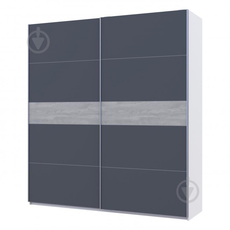 Шафа-купе G-Caiser Doros ДСП 2200 м 2200x600x2400 мм альба білий/графіт/індастріал двері ДСП - фото 1 Шафа-купе G-Caiser Doros ДСП 2200 м 2200x600x2400 мм альба білий/графіт/індастріал двері ДСП - фото 1