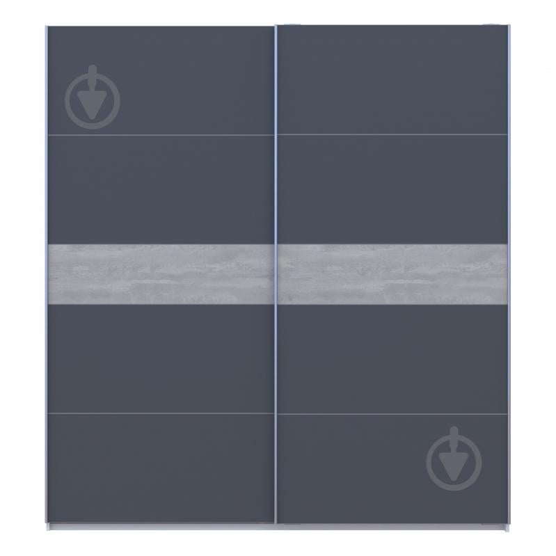 Шафа-купе G-Caiser Doros ДСП 2200 м 2200x600x2400 мм альба білий/графіт/індастріал двері ДСП - фото 3 Шафа-купе G-Caiser Doros ДСП 2200 м 2200x600x2400 мм альба білий/графіт/індастріал двері ДСП - фото 3