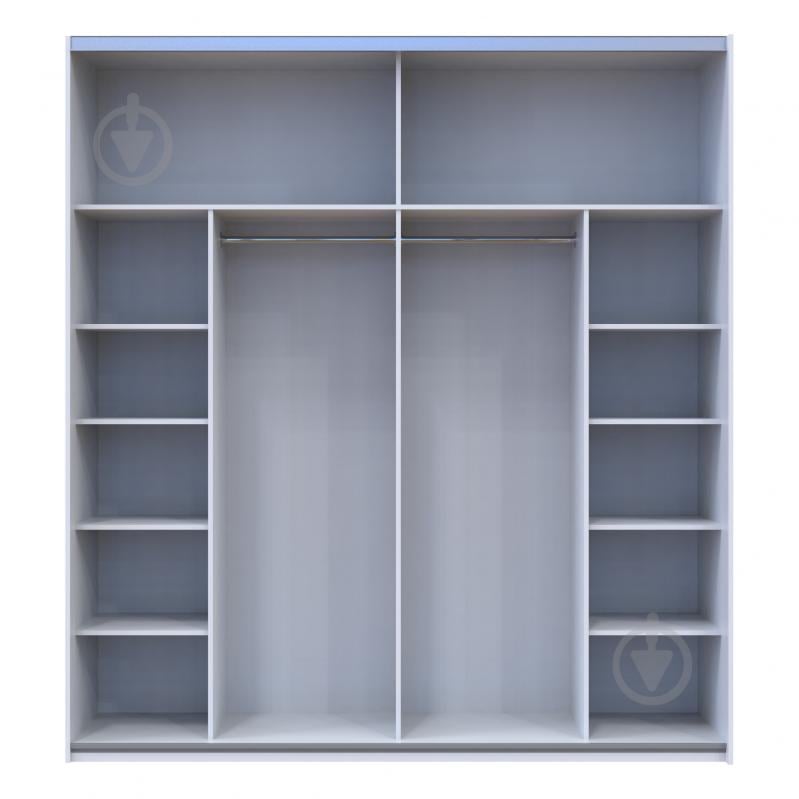 Шафа-купе G-Caiser Doros ДСП 2200 м 2200x600x2400 мм альба білий/графіт/індастріал двері ДСП - фото 4 Шафа-купе G-Caiser Doros ДСП 2200 м 2200x600x2400 мм альба білий/графіт/індастріал двері ДСП - фото 4