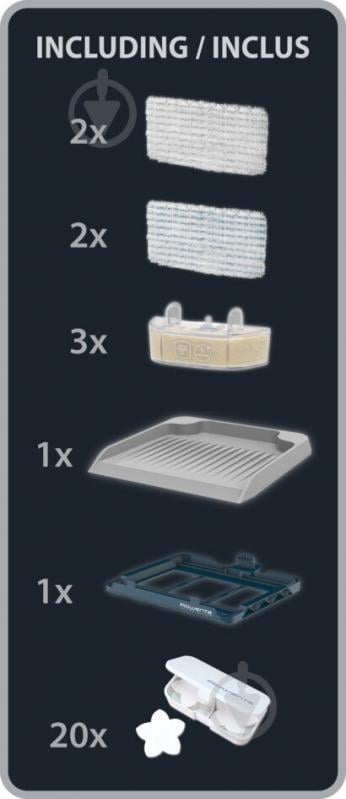 Пилосос Rowenta пароочищувач Clean & Steam RY7777WH - фото 10