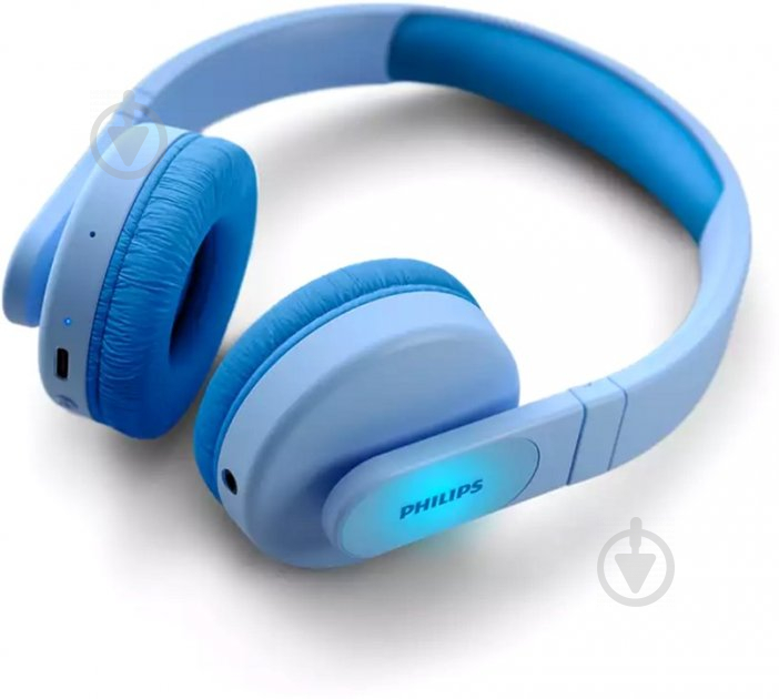 Навушники Philips Kids TAK4206 On-ear Colored light panels Wireless blue (TAK4206BL/00) - фото 1