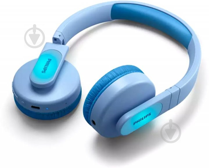 Навушники Philips Kids TAK4206 On-ear Colored light panels Wireless blue (TAK4206BL/00) - фото 7