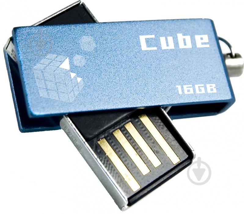 Флеш-память USB GOODRAM Cube 32 ГБ USB 2.0 blue (PD32GH2GRCUBR9) - фото 1 Флеш-память USB GOODRAM Cube 32 ГБ USB 2.0 blue (PD32GH2GRCUBR9) - фото 1