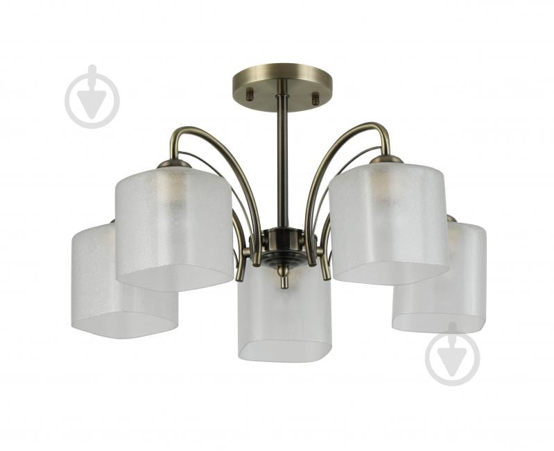 Люстра потолочная Sensio Nubia 5x40 Вт E27 античная бронза/белый LS-07391/5W-E2740W - фото 2