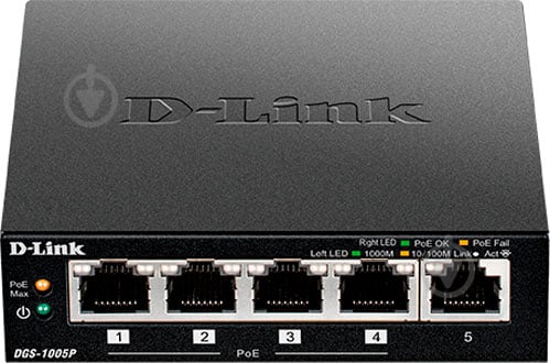 Комутатор D-Link 5P DGS-100 - фото 1